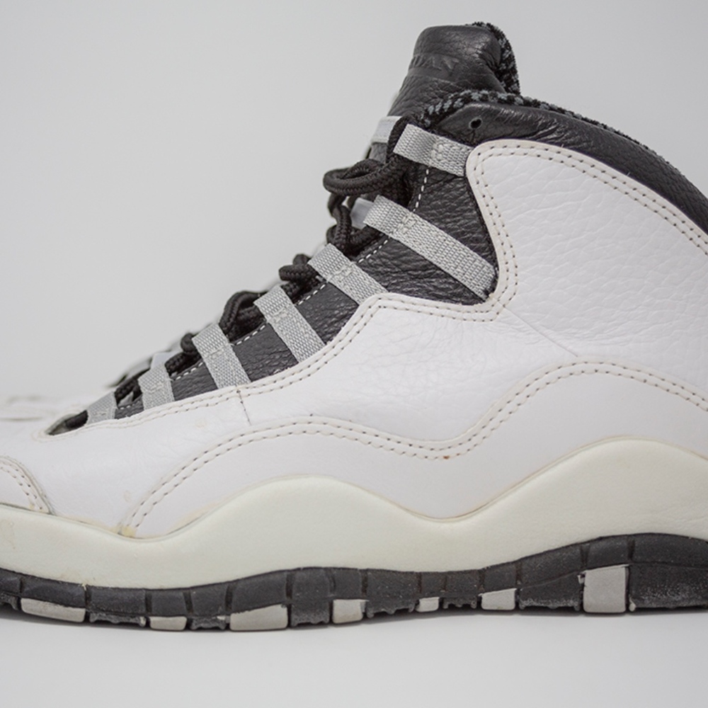 Air Jordan 10 (X) (OG) Wht/Blk/Lt. Steel)